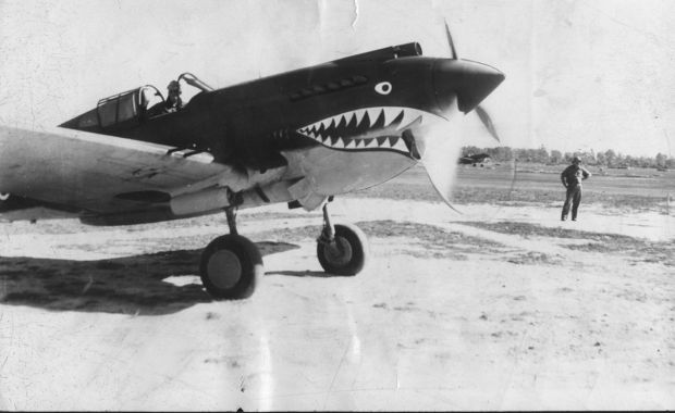 James H. Howard of St. Louis in his P-40 Warhawk